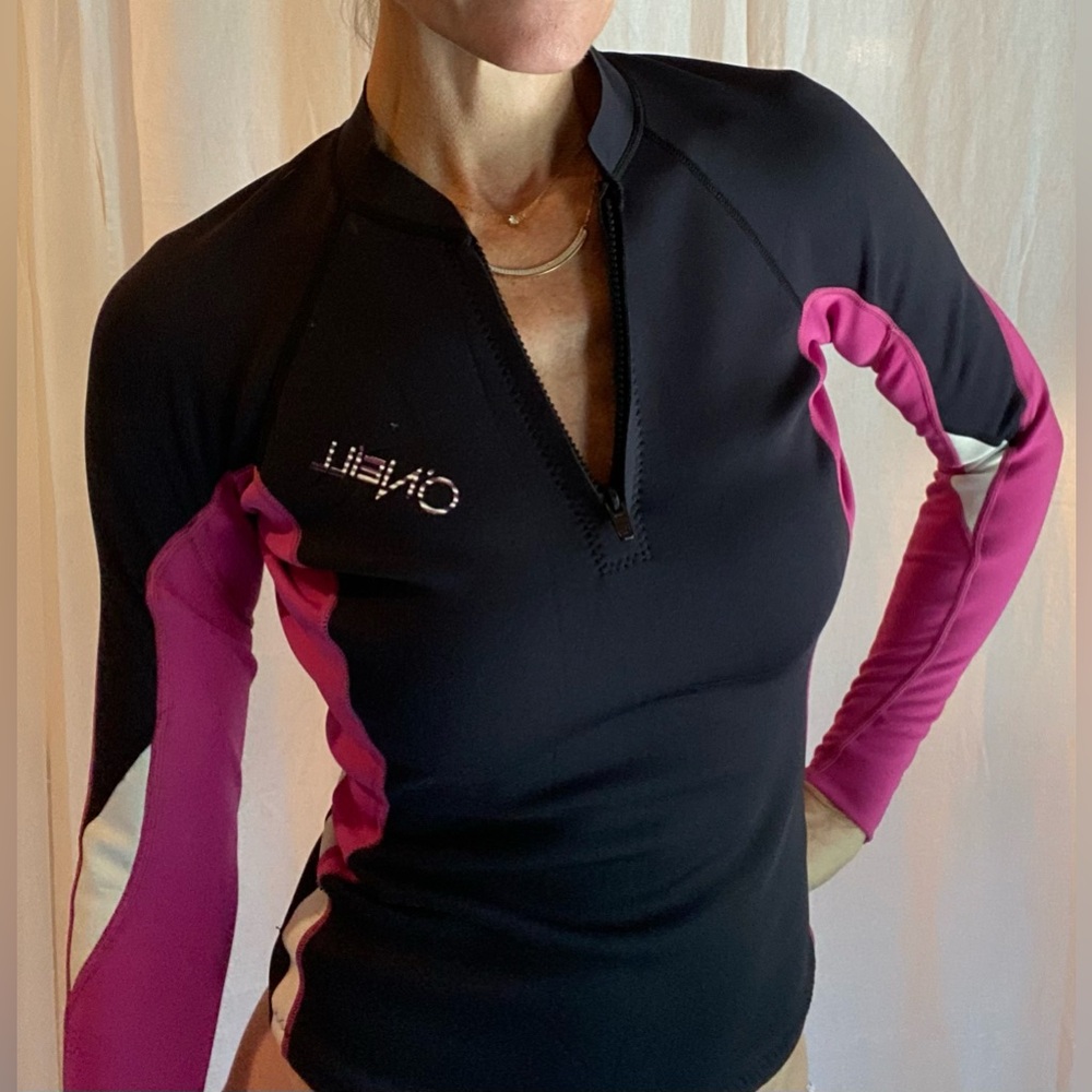 1mm O'NEILL 1/4 Zip Front Long Sleeve wetsuit top womens